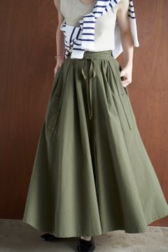 2WAY MILITARY VOLUME SKIRT - KHIKI
