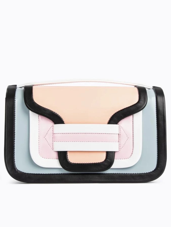 アルファ マキシ  ハンドバッグ - ALPHA  MAXI BAG - MULTI BLUE-PINK