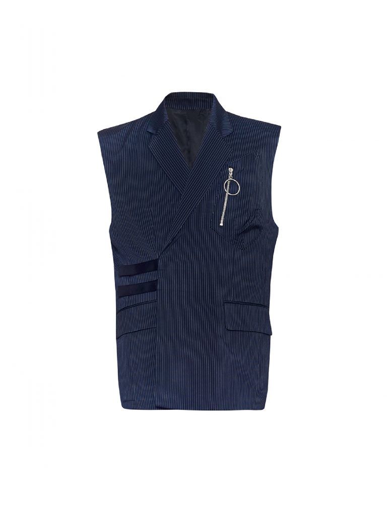 スリーブレスジャケット - 3D POCKET SLEEVELESS JACKET NAVY