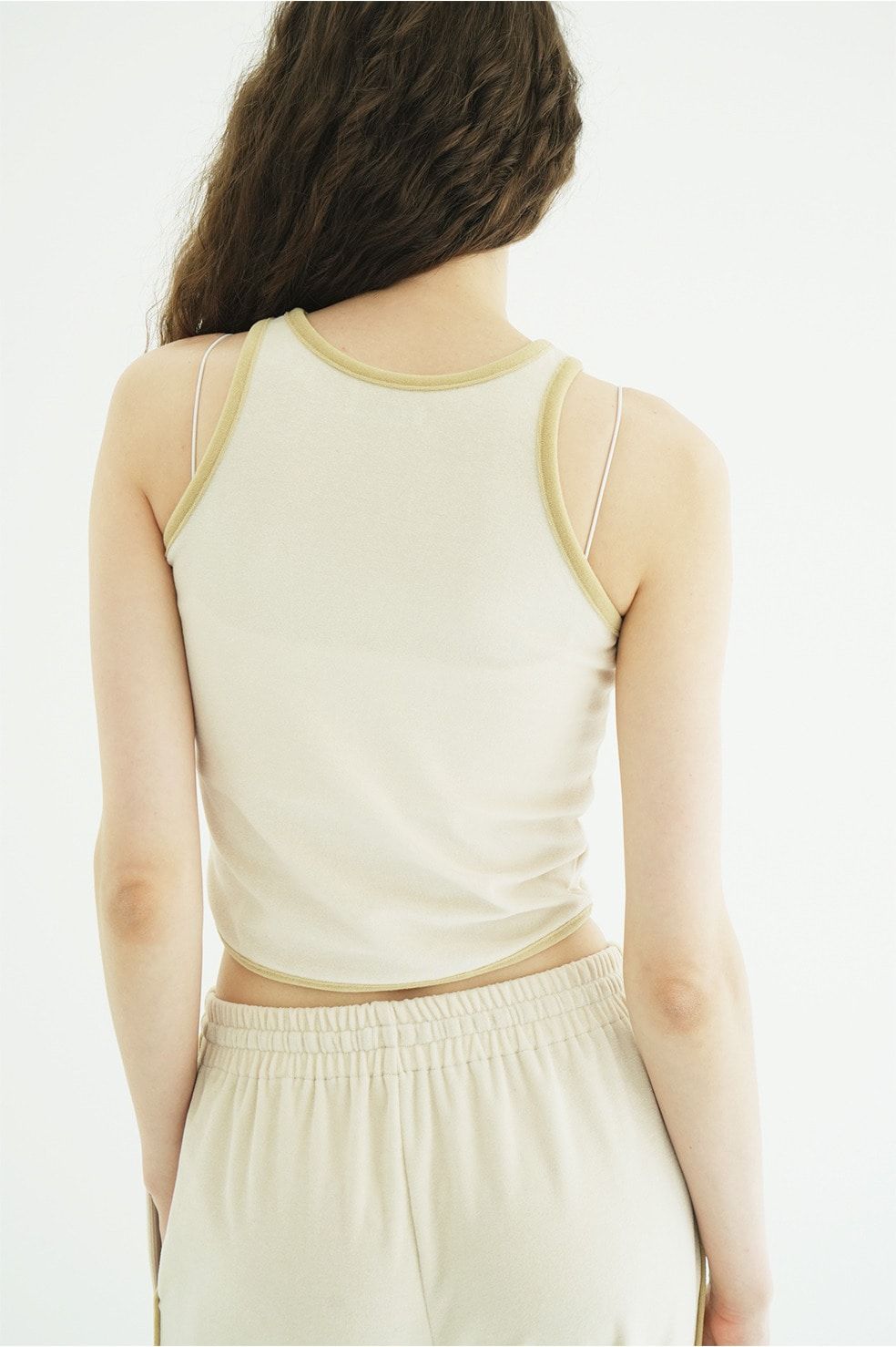 パイルセットアップ - PILE CONTRAST LINE SET UP (IVORY)