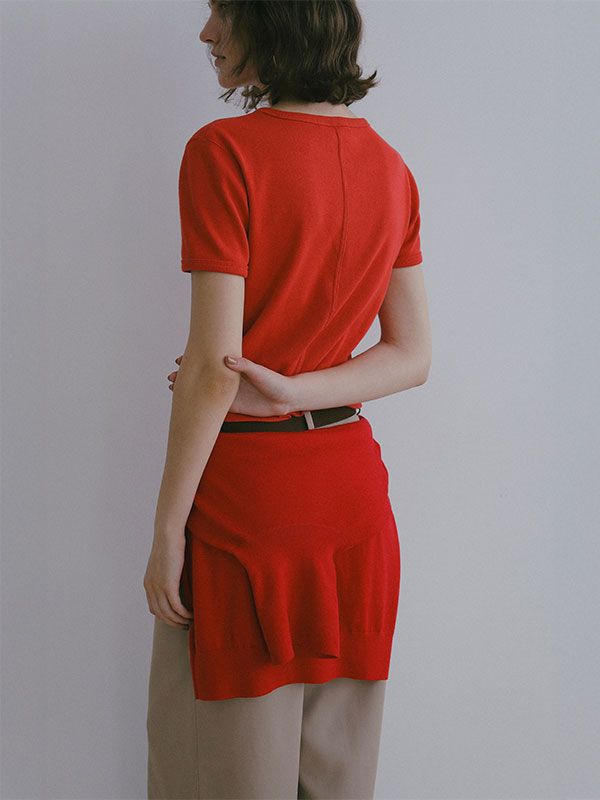 コンパクトフライスTee / カットソー  (RED)