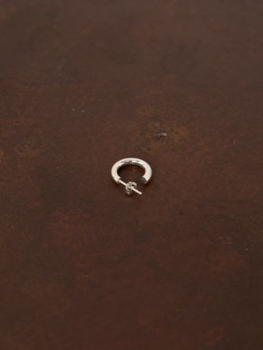 【片耳用】 SILVER HOOP EARRING - シルバーフープピアス - PURPLE