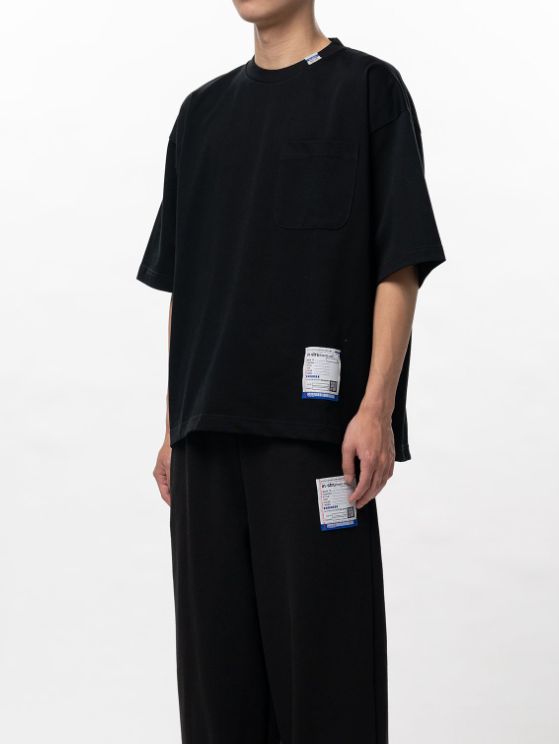 ヘビーウェイトジャージー ハーフスリーブTシャツ - Heavy Weight Jersey Half-sleeve T-shirt (BLACK)