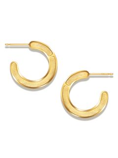 【両耳用】 FRAME  501 YELLOW -  フープピアス イエローゴールド