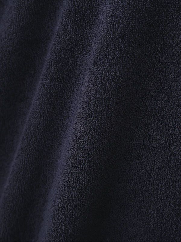 フェードパイルフードポンチョ (NAVY)