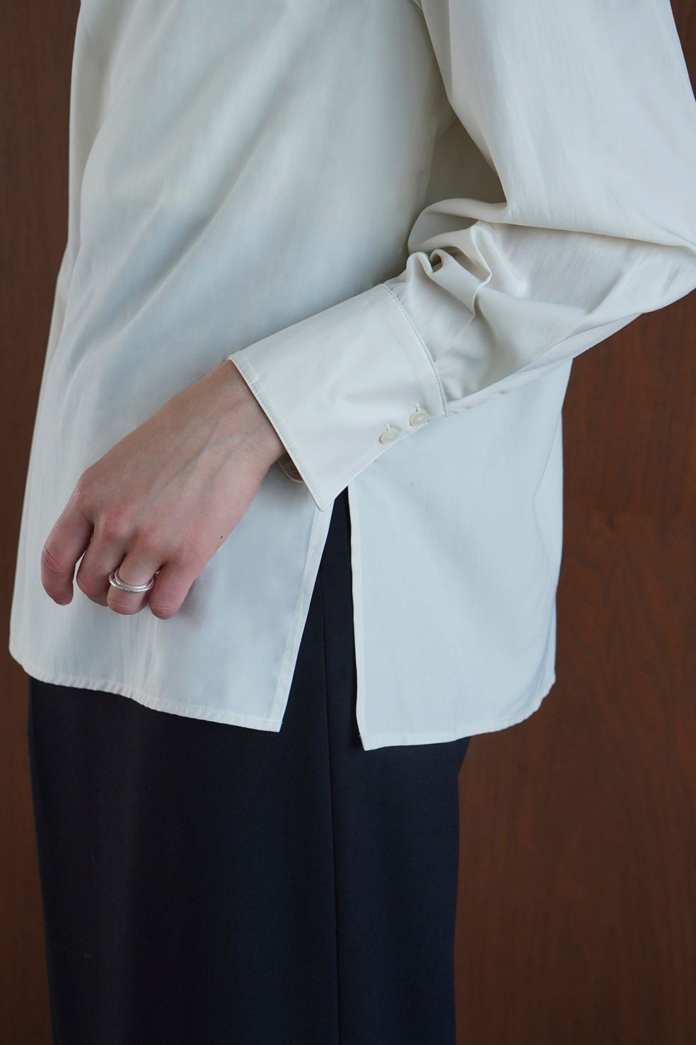 CLANE - チーフカラートップス - CHIEF COLLAR TOPS - IVORY | ADDICT