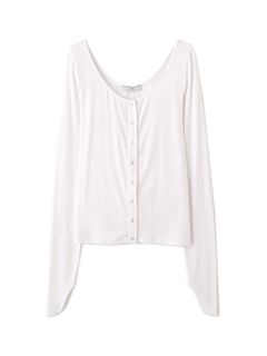 バトーネックカットプルオーバー- WHITE