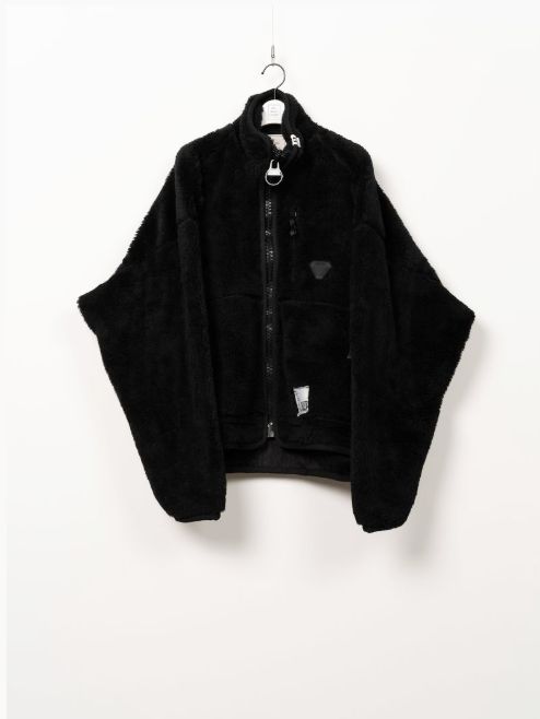 【26AW】 ワイドバッグボアブルゾン - Wide Back Boa Jacket - BLACK