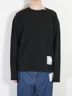 ポケットロングスリーブカットソー - POKET LS TEE - BLACK