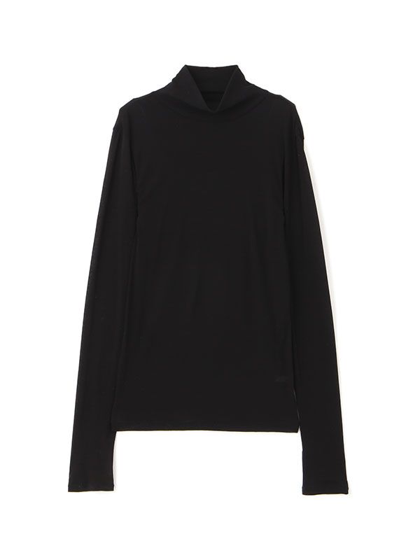バーサタイルハイネックシアーロンTee ( BLACK)