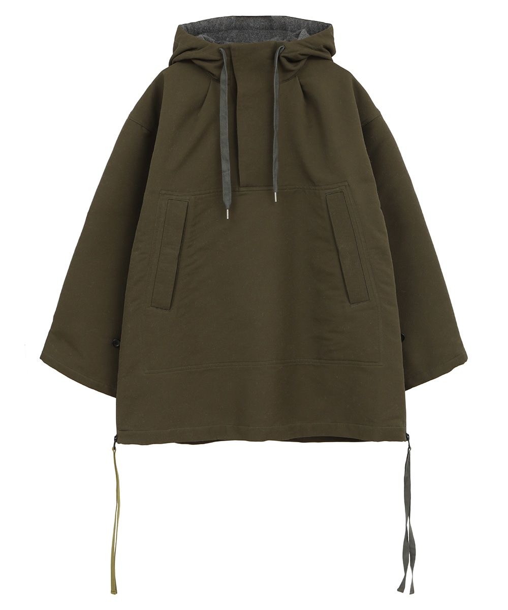 CLANE クラネ SIDE OPEN WIDE ANORAK BEIGE トップス シャツ/ブラウス