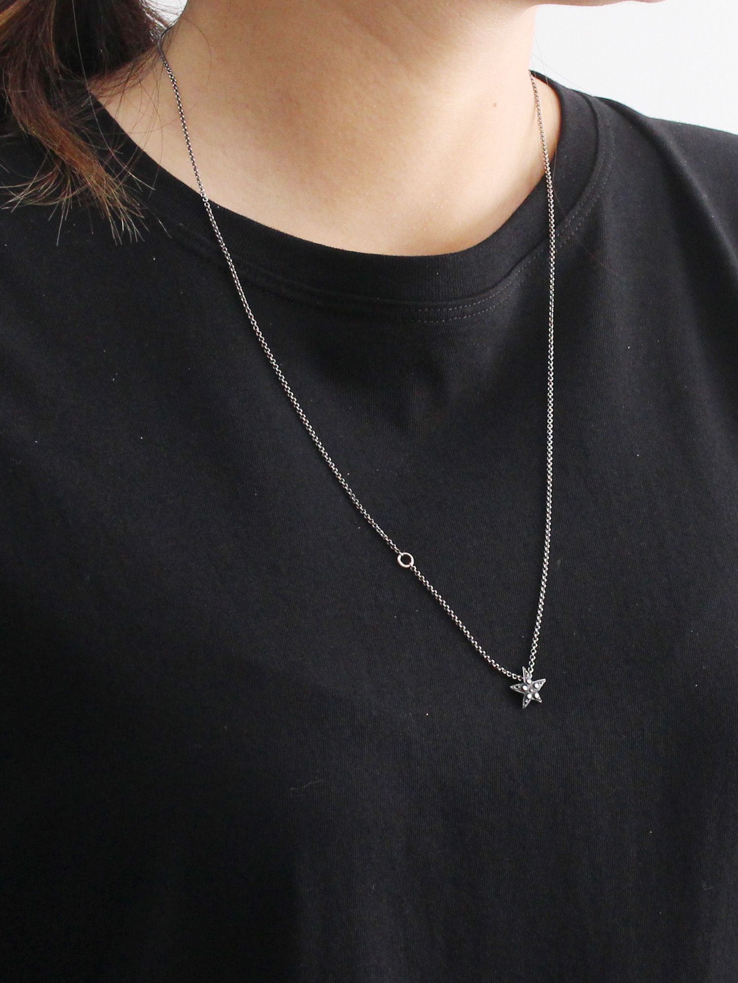 WERKSTATT:MUNCHEN ネックレス Werkstatt München Necklace Cross Bones + Skull - Native