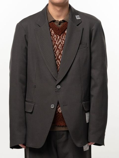 スイッチ フロント テーラードジャケット - Switch Front Tailored Jacket (BROWN)