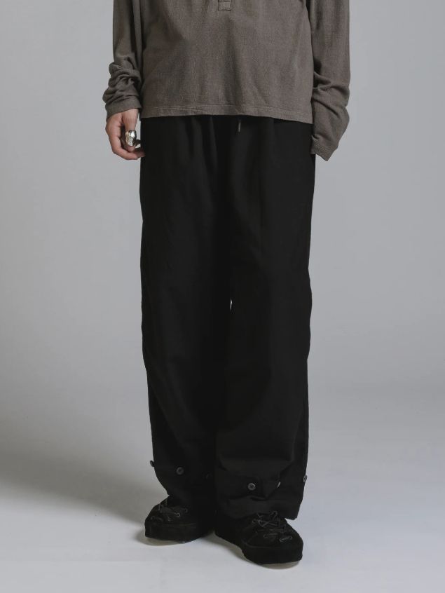 ウールトロパンツ (BLACK)