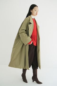 カラーダウン チェスターコート カーキ - COLOR DOWN CHESTER COAT
