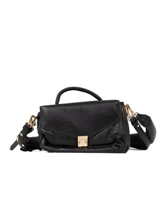 パファーショルダーバッグ - PUKER Puffer Shoulder Bag- BLACK