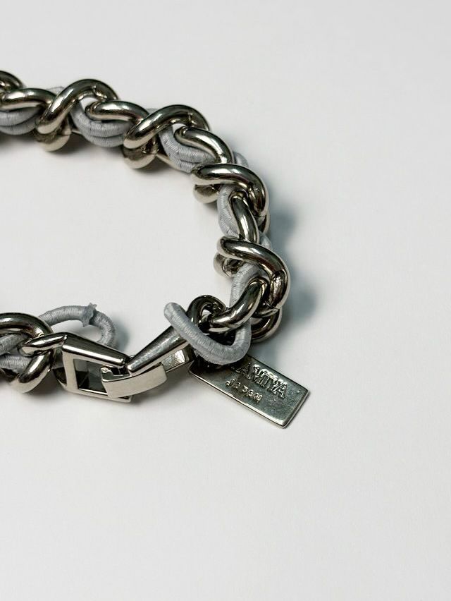 LACED CHAIN BRACELET - レースチェーン ネブレスレット - SILVER