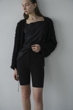 バイカーショーツ - RIB STRIPE BIKER SHORTS - BLACK