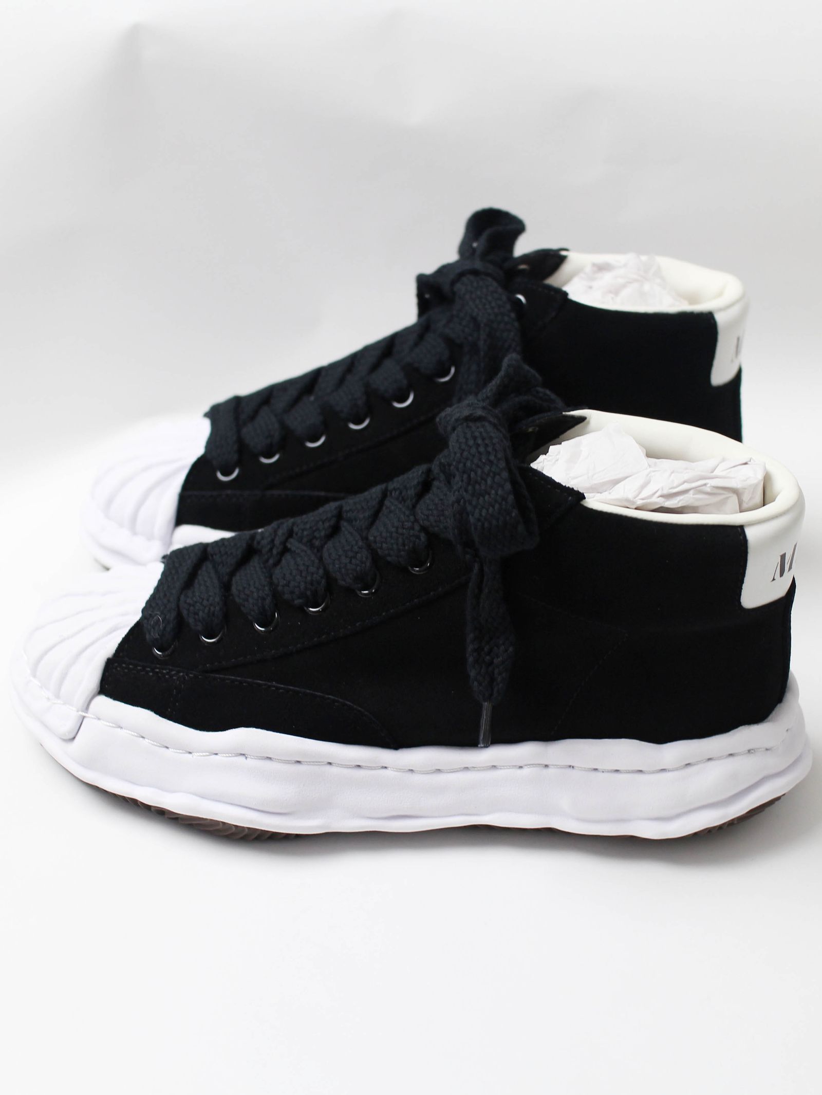 "BLAKEY" OG Sole  SUEDE LEATHER HI-top Sneaker - BLACK - A07FW707