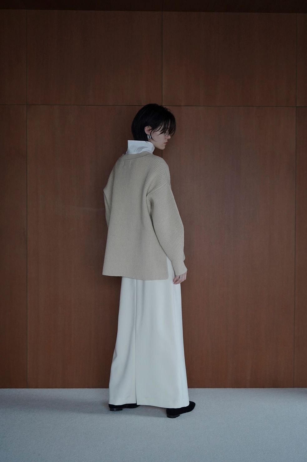 2WAY ADJUST LOW WAIST SKIRT - IVORY