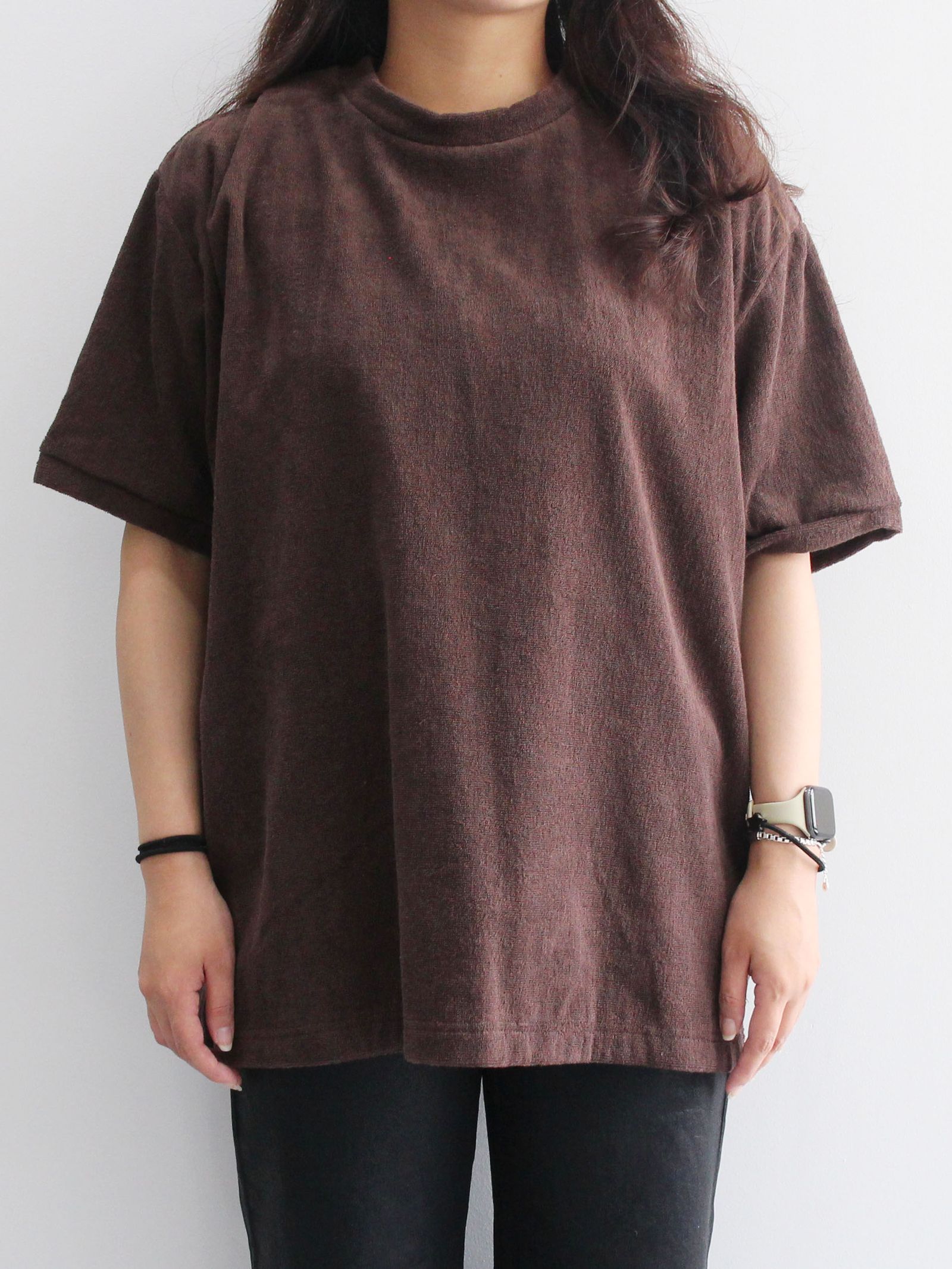 TF Tシャツ ショートパイル - BROWN