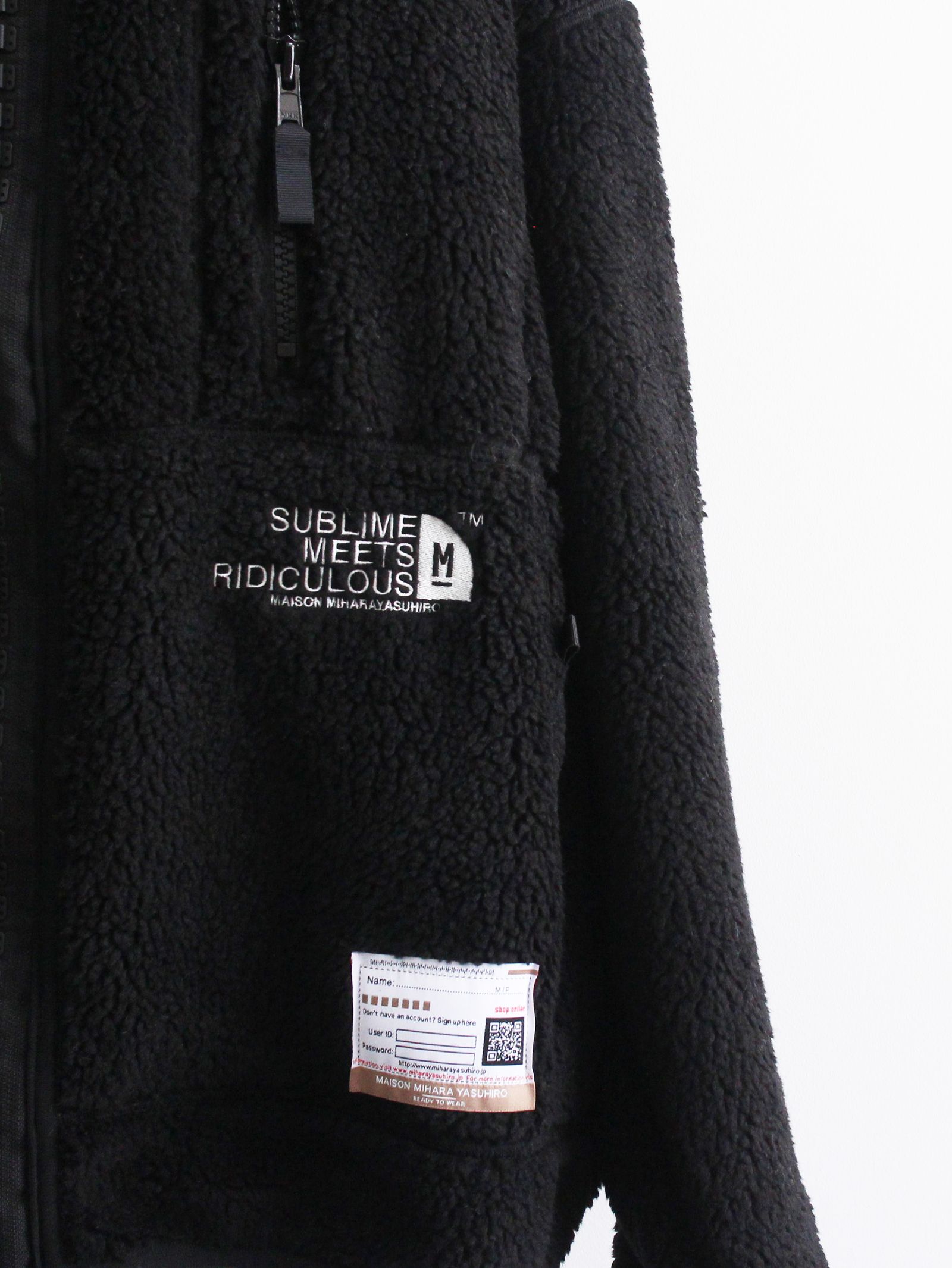 ワイドバック ボア ブルゾン  - Wide Back Boa Blouson BLACK