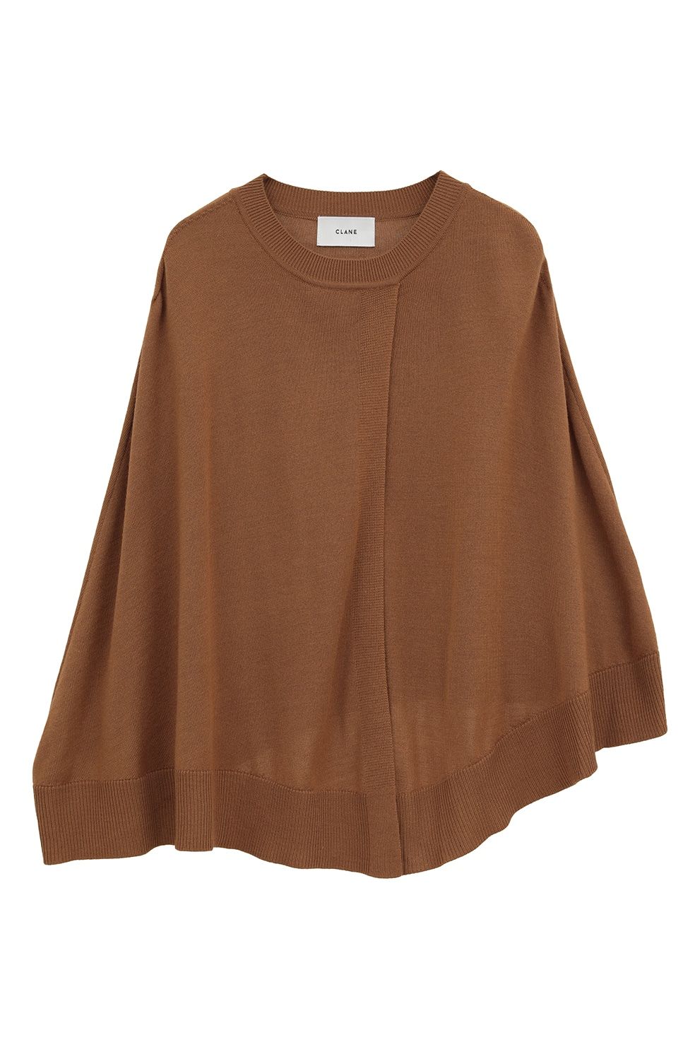 ケープ + ニットトップス - CAPE SET KNIT TOPS (CAMEL)