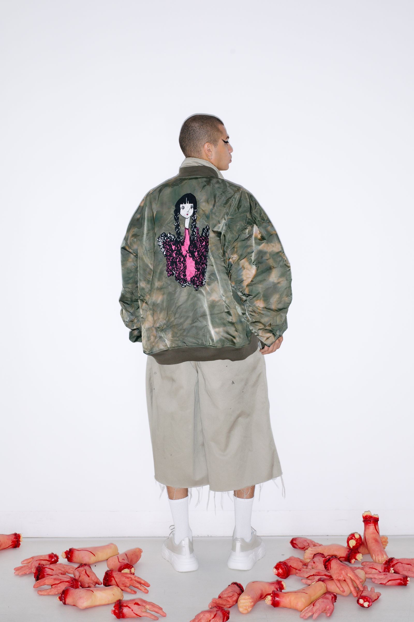 KIDILL - 【永瀬廉 着用】MA-1 JACKET KHAKI GREEN - OVERDYE | ADDICT ...