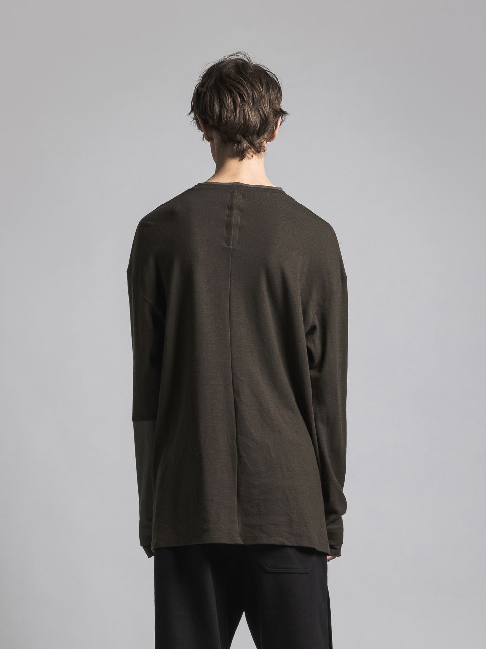 ウールスムースプルオーバー - Wool Smooth Pullover - DARK OD