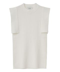 スクエアスリーブニット - SQUARE SLEEVE KNIT WHITE