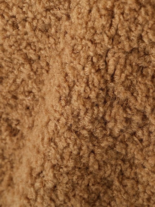 モールヤーンハイネックニットベスト （BEIGE)