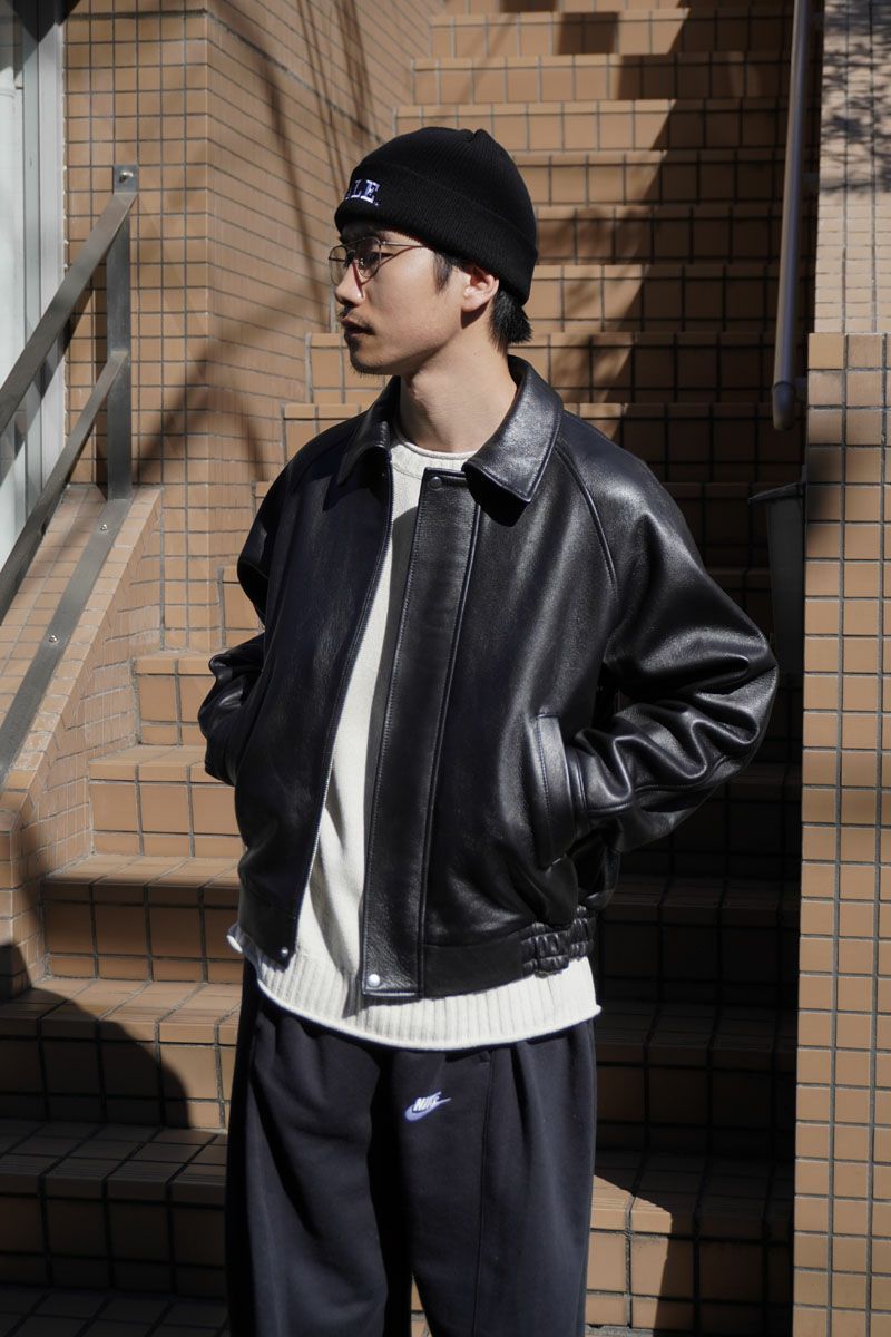 UNIVERSAL PRODUCTS - レザーブルゾン - GOATLEATHER DRIZZLER JACKET ...