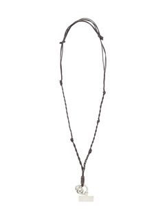 レザーコードロングマルチストラップ (BROWN)