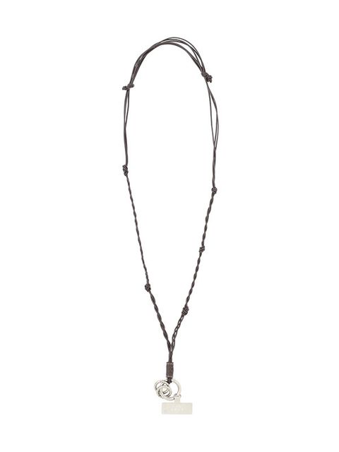 レザーコードロングマルチストラップ (BROWN)