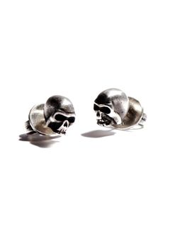 【両耳用】 スカル ピアス - studs skull - M4550
