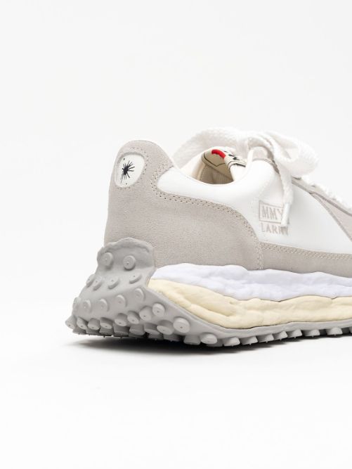 "LARRY / ラリー" OG Sole Mix Material Low-top Sneakers - オリジナルソールスニーカー（WHITE）