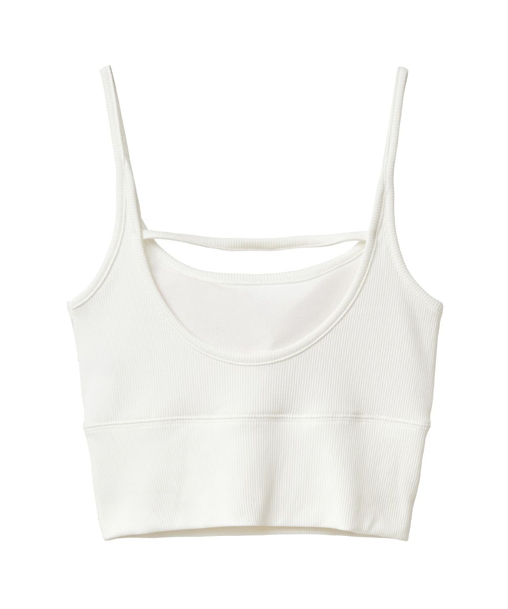 CLANE - ブラ トップス - BACK STRAIGHT LINE BRA TOPS - WHITE 