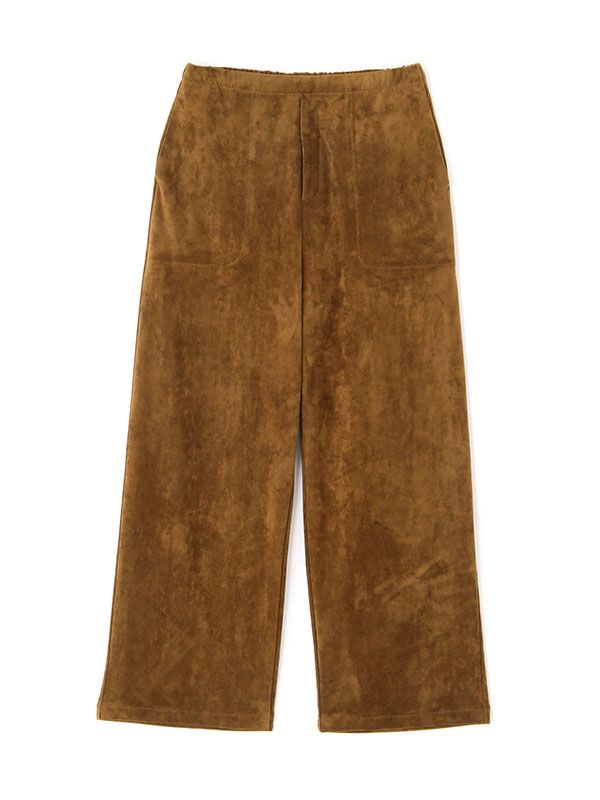 フェイクスウェードリラクシーパンツ (CAMEL)