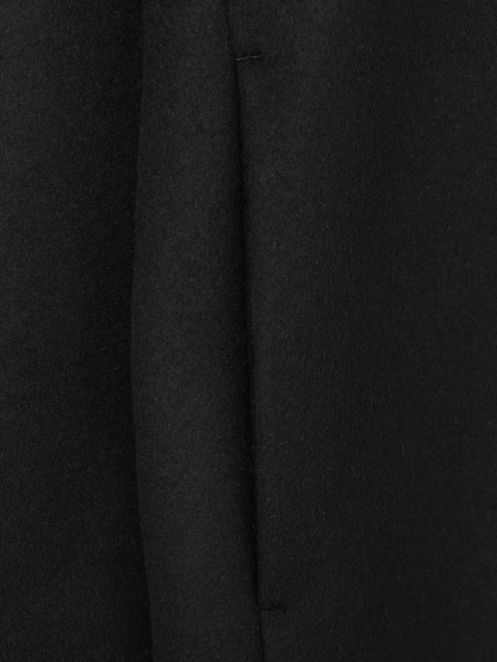 メルトンウールコート | NOTCHED LAPEL OVERCOAT IN MELTON WOOL