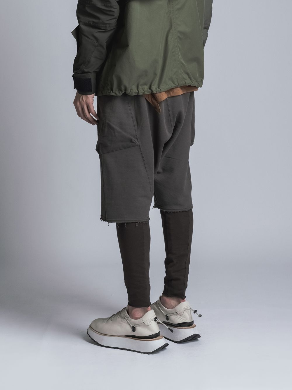 スウェットショーツ -  B/GREY