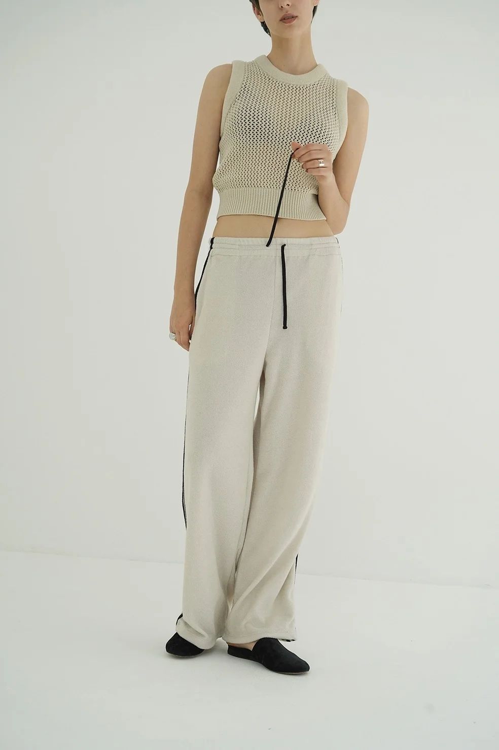 パイルラインパンツ - PILE LINE PANTS -  IVORY