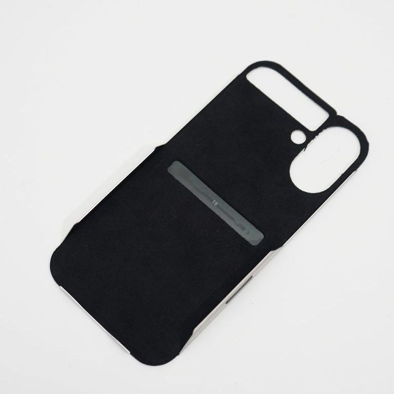 [ FLAP 16 ] ヘアライン仕上げアイフォンケース｜ IPHONE  HOLDER + STAND *+camera control button