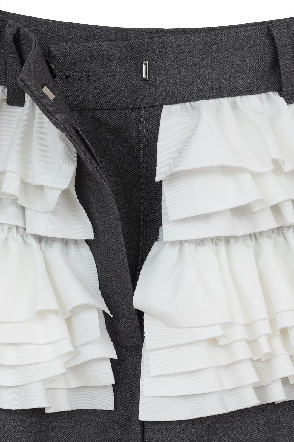 フリルスラックス -  FRILLED SLACKS (GREY)