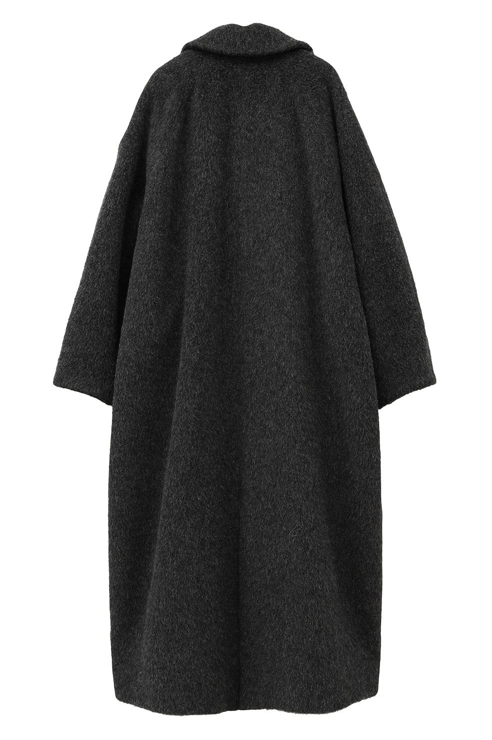 【25AW】ダブルウールロングコート - DOUBLE WOOL LONG COAT GREY