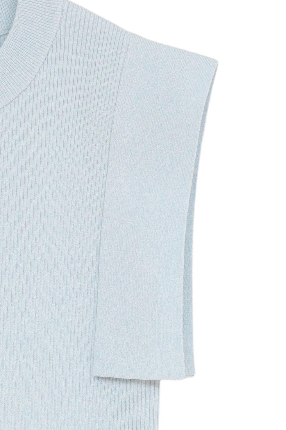 【26SS】 スクエアスリーブニットトップス - SQUARE SLEEVE KNIT TOPS (BLUE)