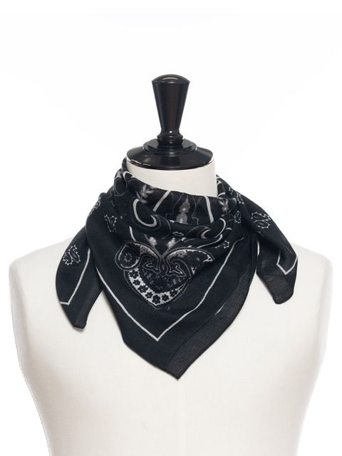 【Pamila】バンダナ / スカーフ （Black） 65×65cm
