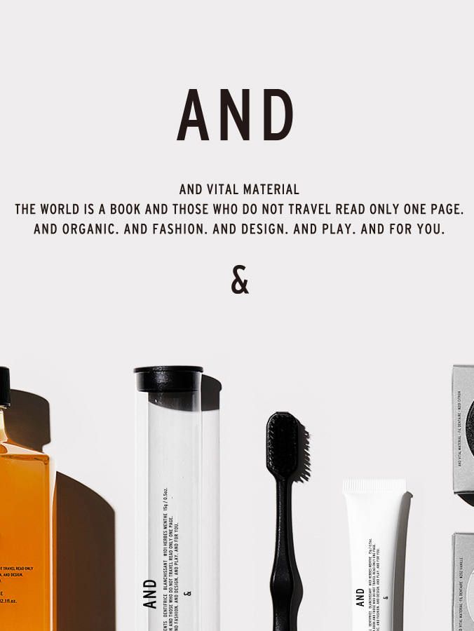 VITAL MATERIALから100%天然由来のオーラルケアシリーズ AND VITAL MATERIALが登場!!