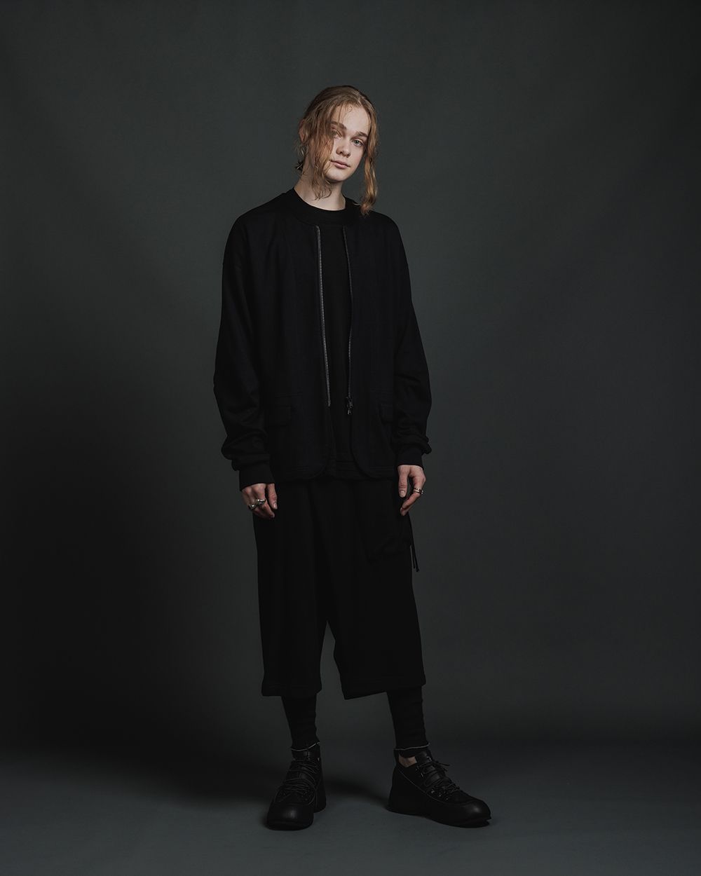スウェット ラップ パンツ - A - BLACK