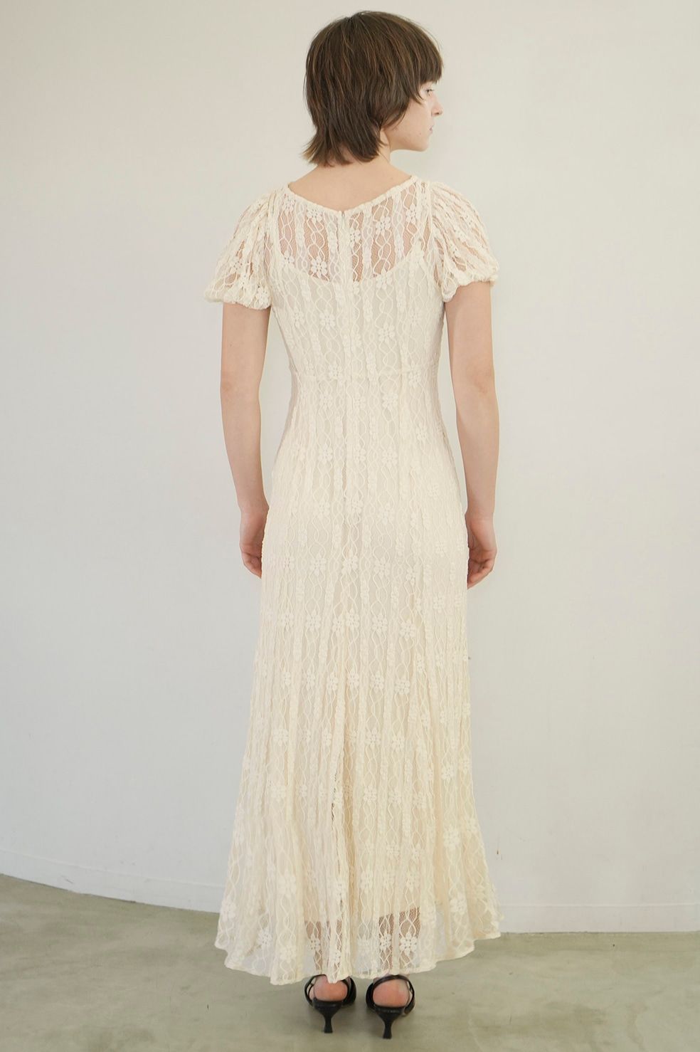 スーツ・フォーマル・ドレス CLANE LACE MINI PUFF SLEEVE ONEPIECE 0 CLANE - レース ミニパフ ワンピース - LACE MINI PUFF SLEEVE