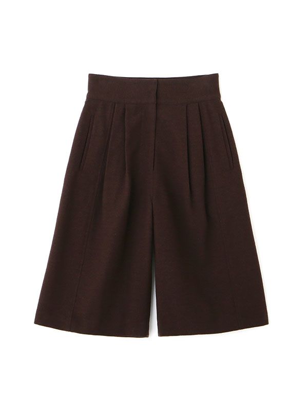 ウールカルゼタックショートパンツ  (BROWN)